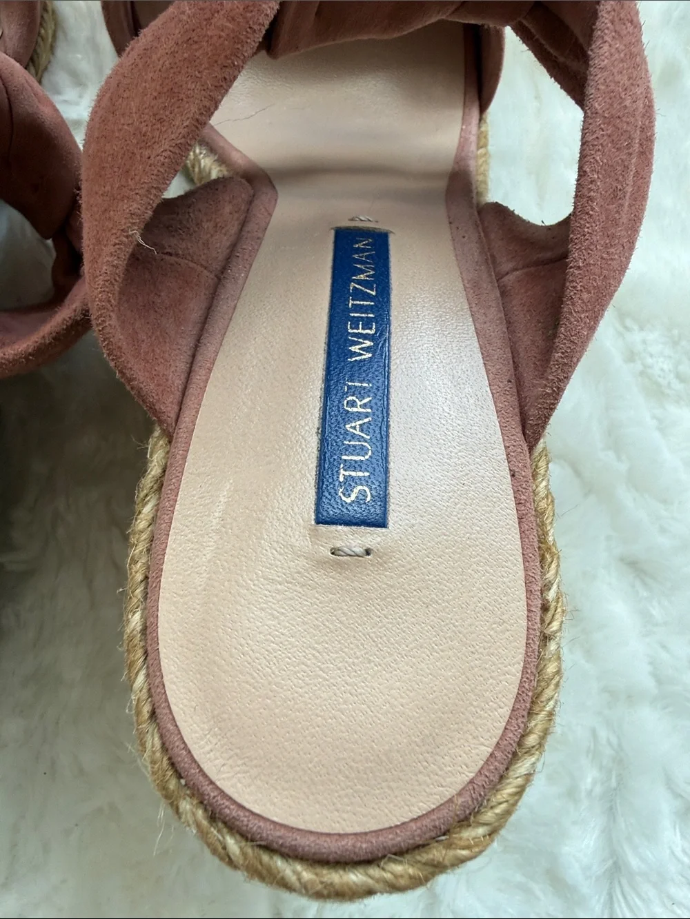 Stuart Weitzman Sarina Dessert Rose Suede Size 7 - Picture 11 of 17